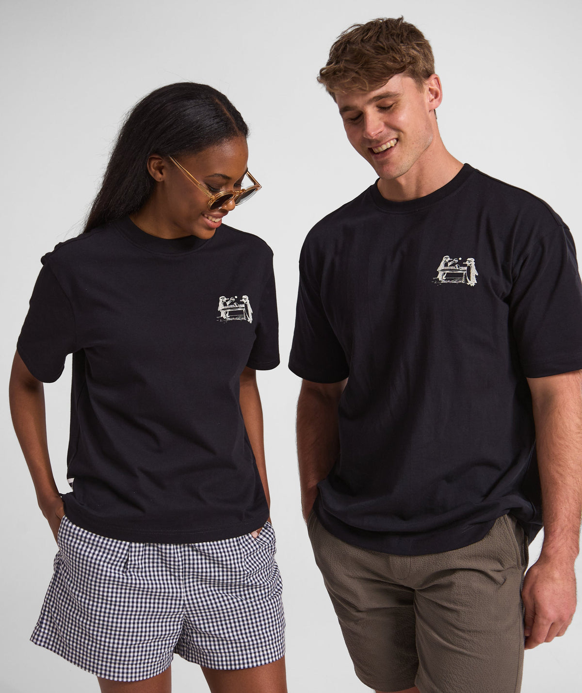 FOM x SANCCOB Mens Pengpong Graphic Tee - Black