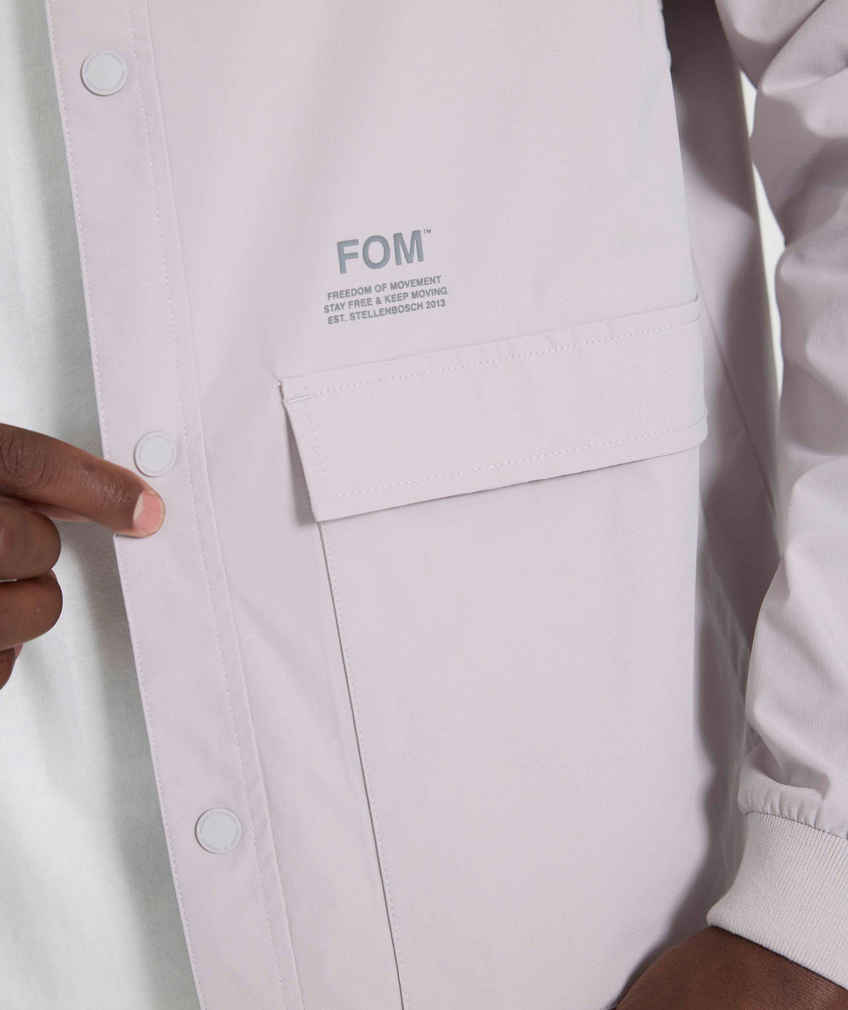 Mens Water Resistant Jacket - Light Grey