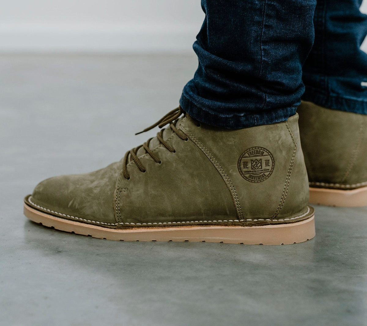 Mens FOM x Kolisi Vellies Standard - Field Green