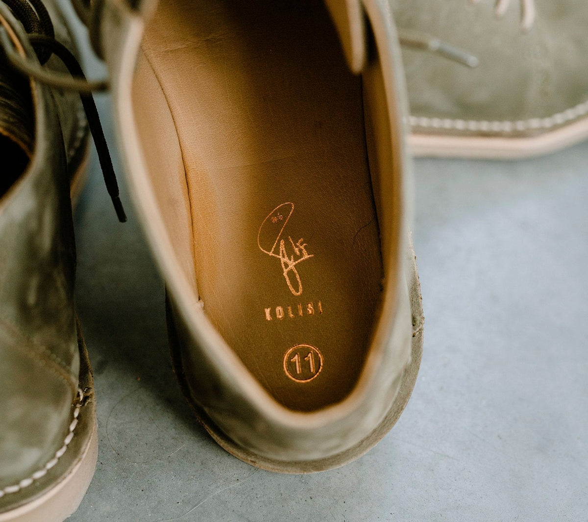 Mens FOM x Kolisi Vellies Standard - Field Green