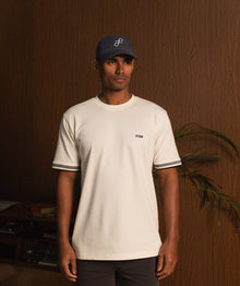 Mens Pique Tee - Ivory