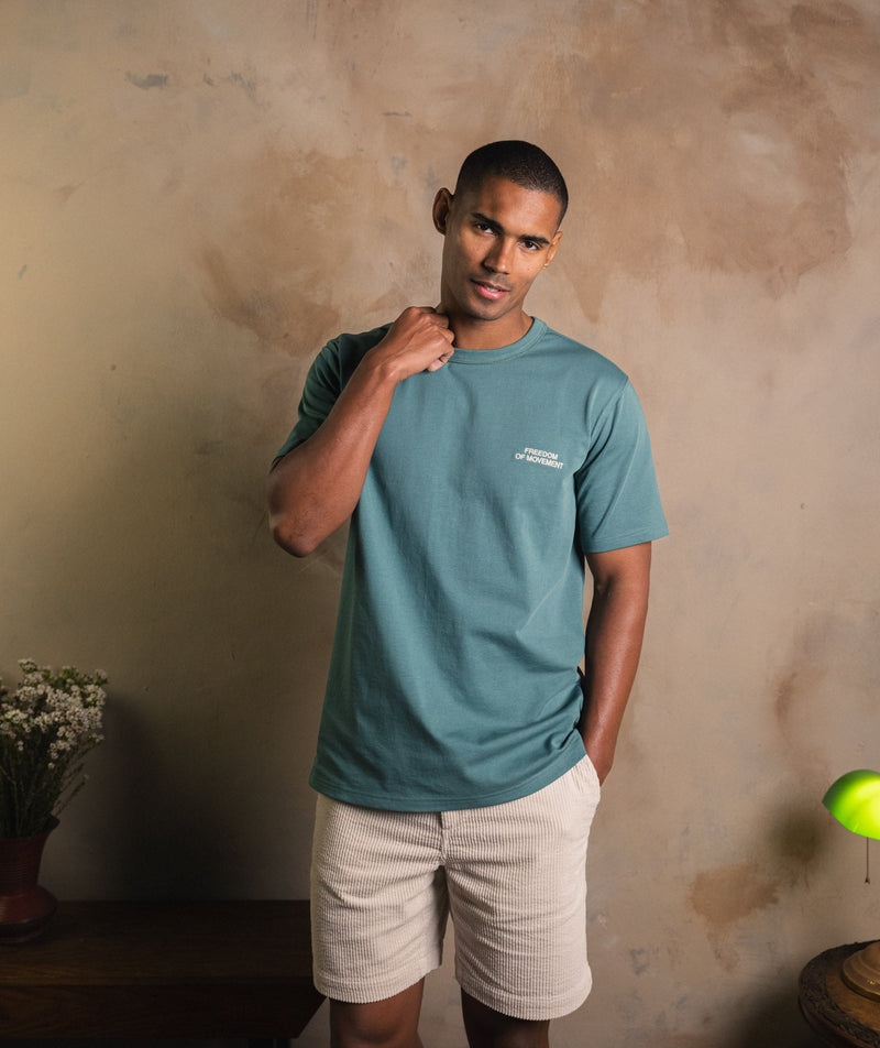 Mens Corduroy Shorts - Ecru