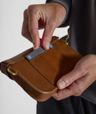 Anna Cellphone Crossbody -  Pecan