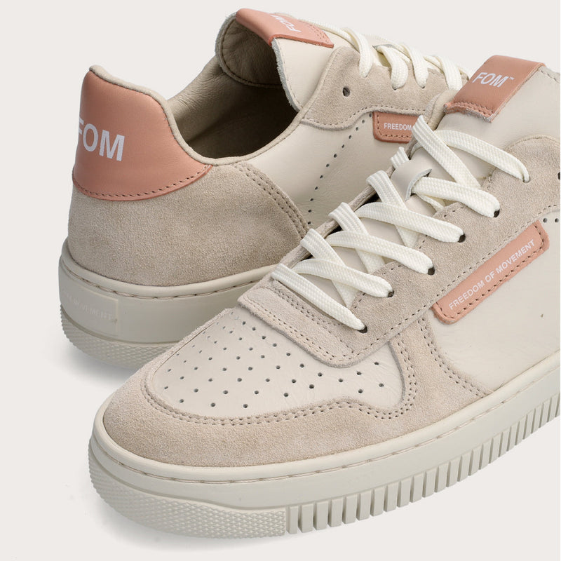 FOM Ladies Tekkie - Off-White/ Blush