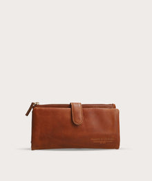 Ladies Clip Wallet - Pecan