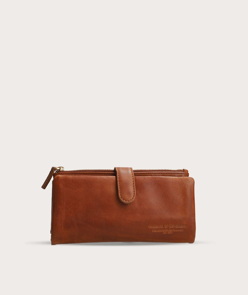 Ladies Clip Wallet - Pecan