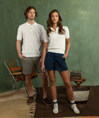 Ladies Knit Golfer - Ivory