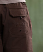 Mens Seersucker Swimming Shorts - Chocolate