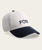 Colour Block Dad Cap - Off-White & Ink