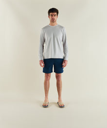 Mens FreeMotion Long Sleeve Tee - Cool Grey