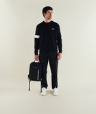 Man wearing FOM x Kolisi captains sweater in black