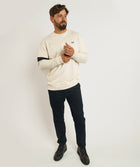 FOM x Kolisi Crew Neck Sweater - Ecru