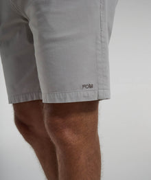 Mens Cotton Twill Chino Shorts - Grey