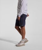 Mens Cotton Twill Chino Shorts - Navy