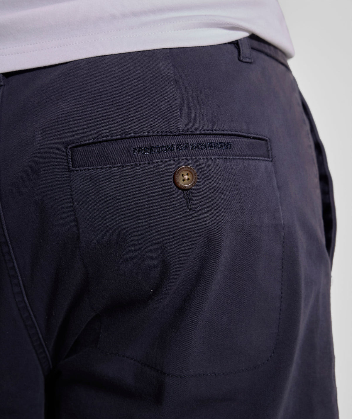 Mens Cotton Twill Chino Shorts - Navy