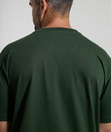 Mens Peaks Patch Tee - Mountain Green