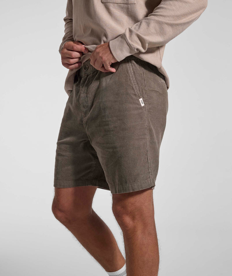 Mens Regular Fit Corduroy Shorts - Sage' S26