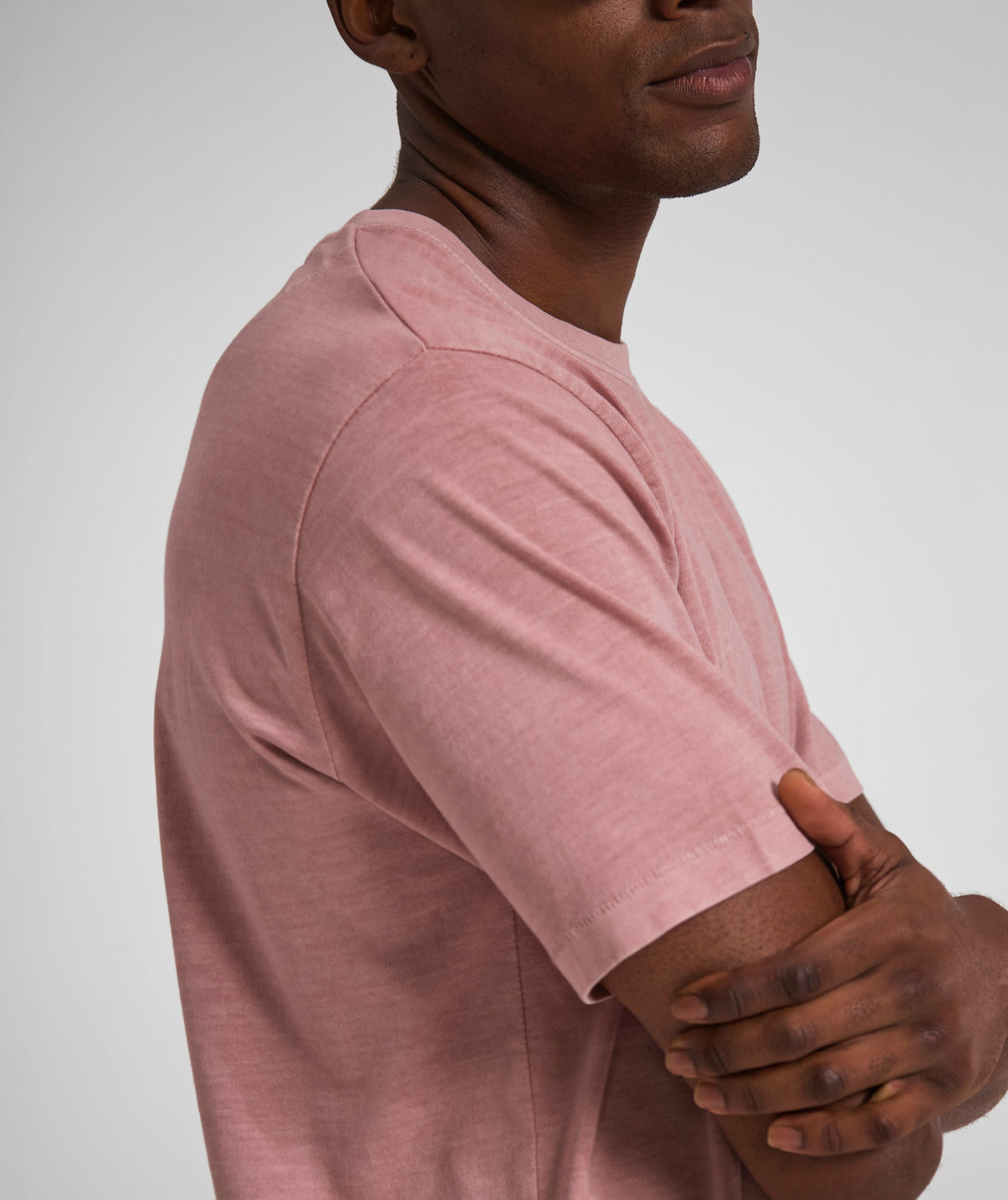 Mens Vintage Washed Tee - Powder Pink