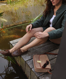Ava - Suede Natural/ Brown