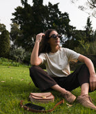 Suzie - Suede Natural/ Brown